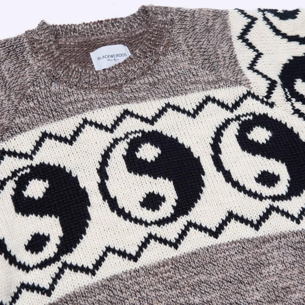 Black weirdos ブラック ウィドー / ニット Yin-Yang Sweater 通販