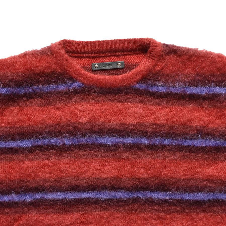 MINEDENIM / マインデニム / ニット Blurry Border Mohair Knit