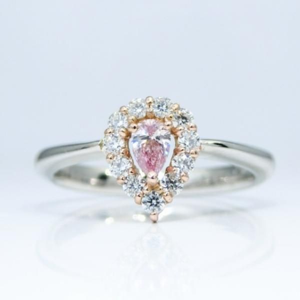 アーガイル産ピンクダイヤモンドリング D 0.114ct FP-SI1 D 0.18ct