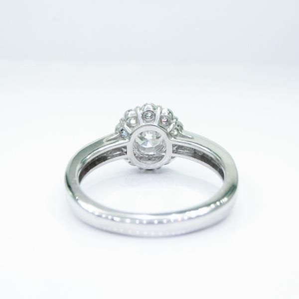 ダイヤモンドリング D 0.61ct F-VS1-EX 0.52ct Pt950 中央宝石研究所