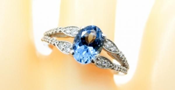 サンタマリアアクアマリン ダイヤモンドリング AQ 0.679ct D 0.19ct