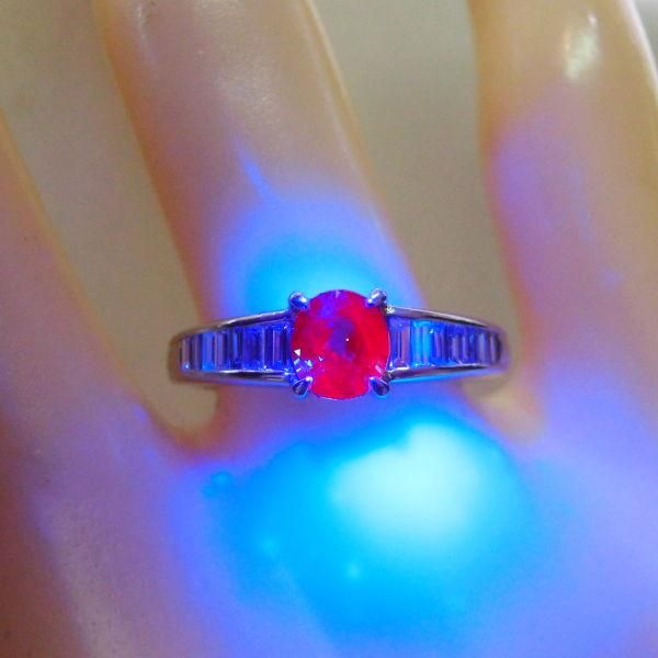 インド産アレキサンドライト ダイヤモンドリング AX 0.63ct D 0.28ct