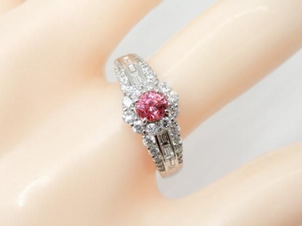 パパラチアサファイア ダイヤモンドリング PDS 0.452ct D 0.62ct Pt950