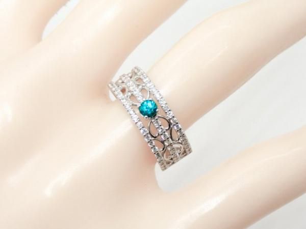 ブラジル産パライバトルマリン ダイヤモンドリング PA 0.12ct D 0.40ct