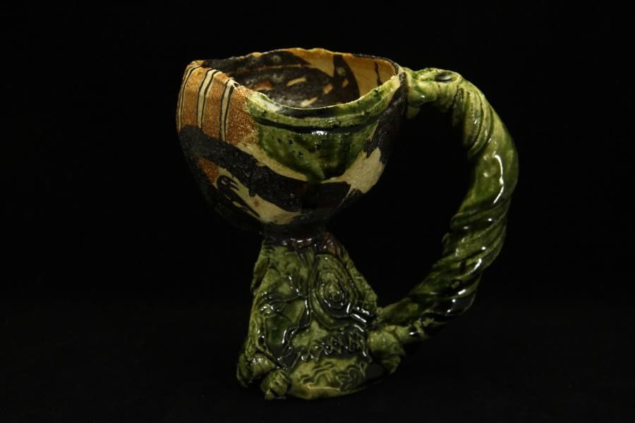 鈴木五郎 織部マグ [Oribe Mug by goro SUZUKI］ - 八丁堀 やきもの