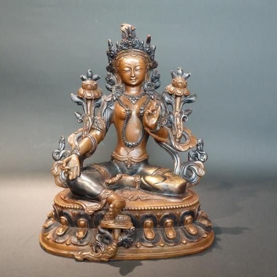 緑多羅菩薩 （グリーンターラ）22cm｜大阪の仏像通販・販売なら仏像