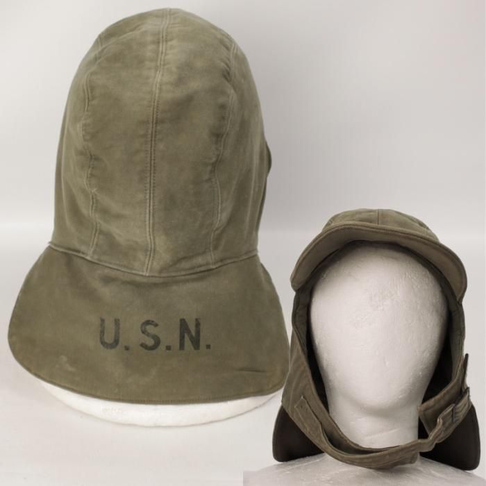 米軍 U.S.N デッキ キャップ 40年代 実物 古着屋 hooperdoo Hat 古着通販