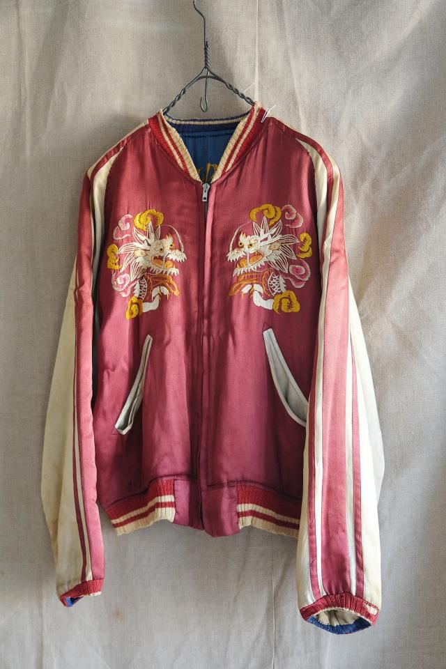 50s Japanese Souvenir Jacket Reversible - jam-clothing