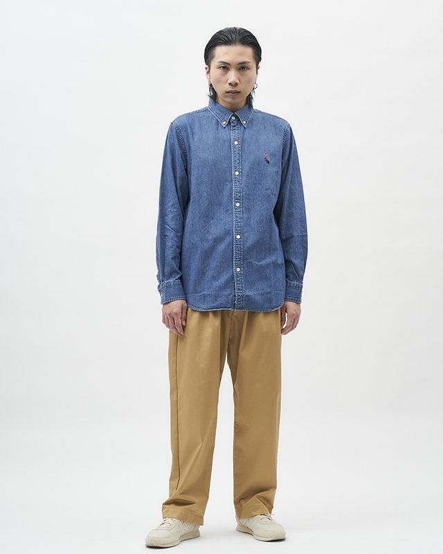 デニム ボタンダウンシャツ（長袖）