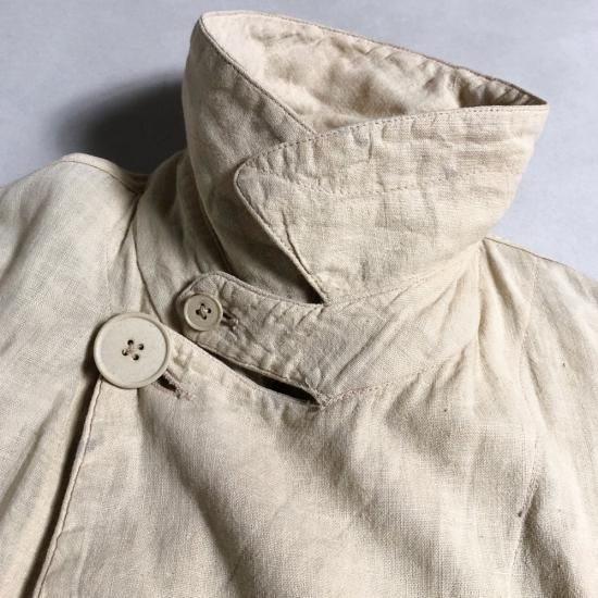 30's FRENCH LINEN DUSTER COAT, THE FIFTH STREET MARKET