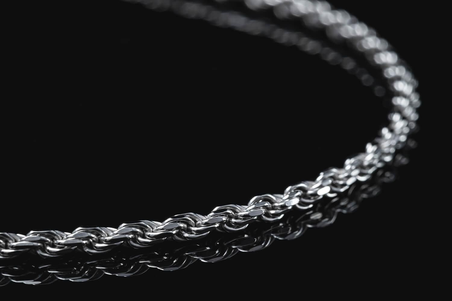 シルバー ロープネックレス 幅3.5mm 45cm-60cm 080HCMD - AVALANCHE