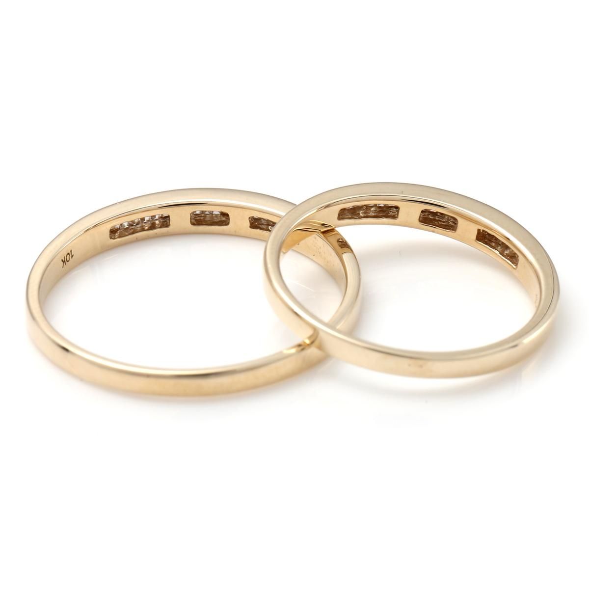 ダイヤモンド 10K イエローゴールド リング 7号-20号 R3360B-10Y