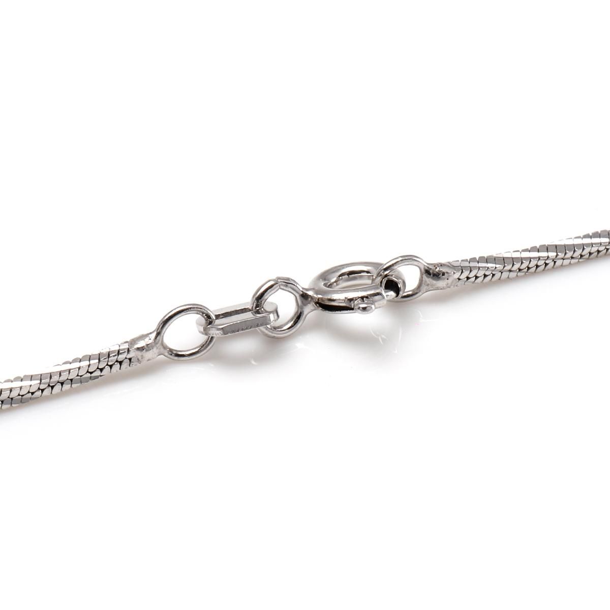 シルバー スネークネックレス 幅1mm 40cm-46cm ACH141 - AVALANCHE