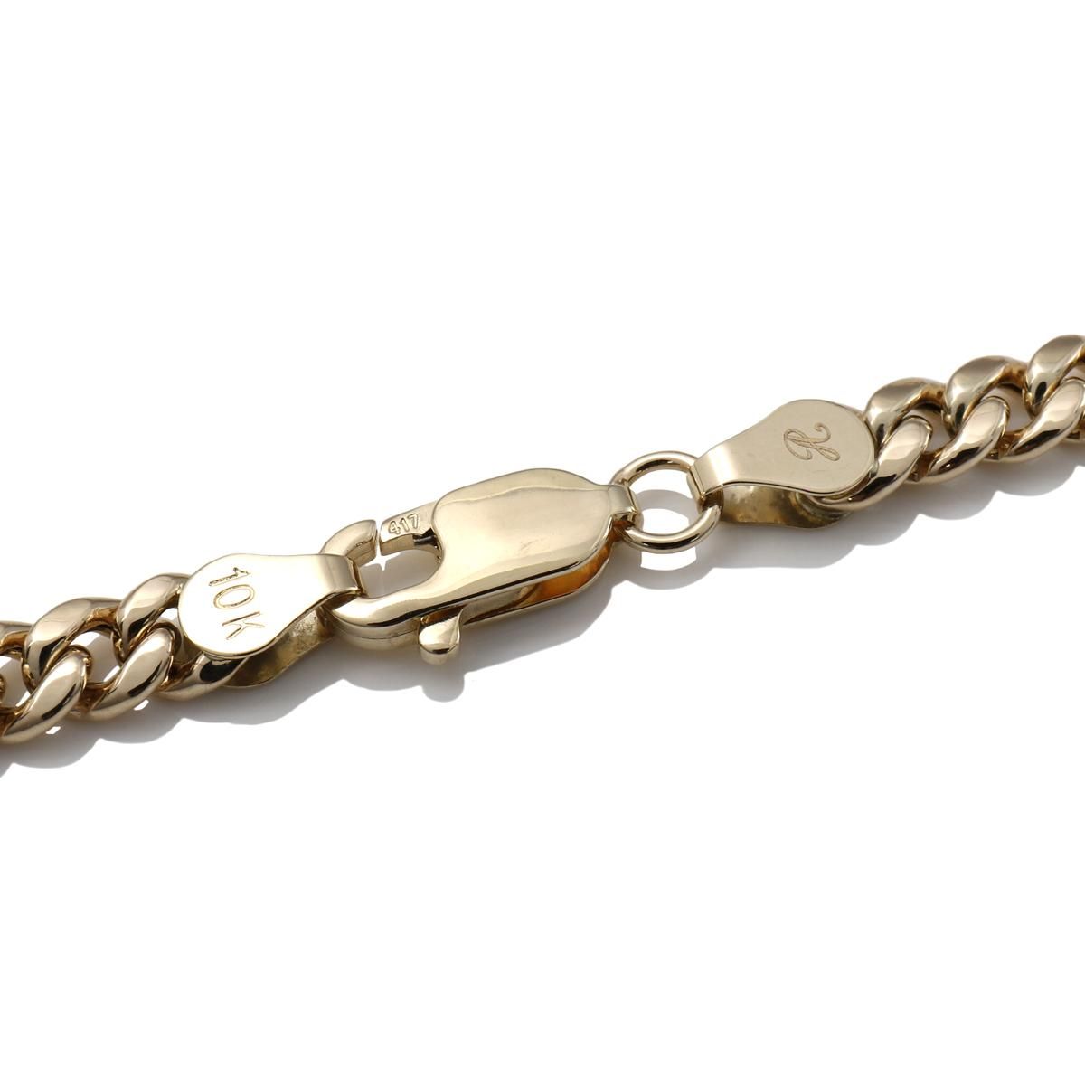 10K イエローゴールド マイアミネックレス 幅4.5mm 40cm-60cm