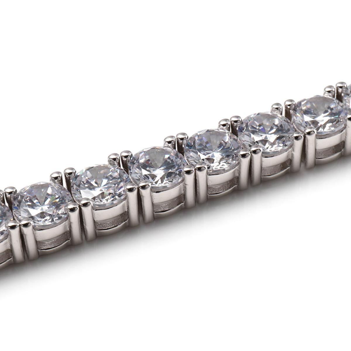 シルバー テニスブレスレット 幅5mm 18cm-20cm AHBL-D042-5MM