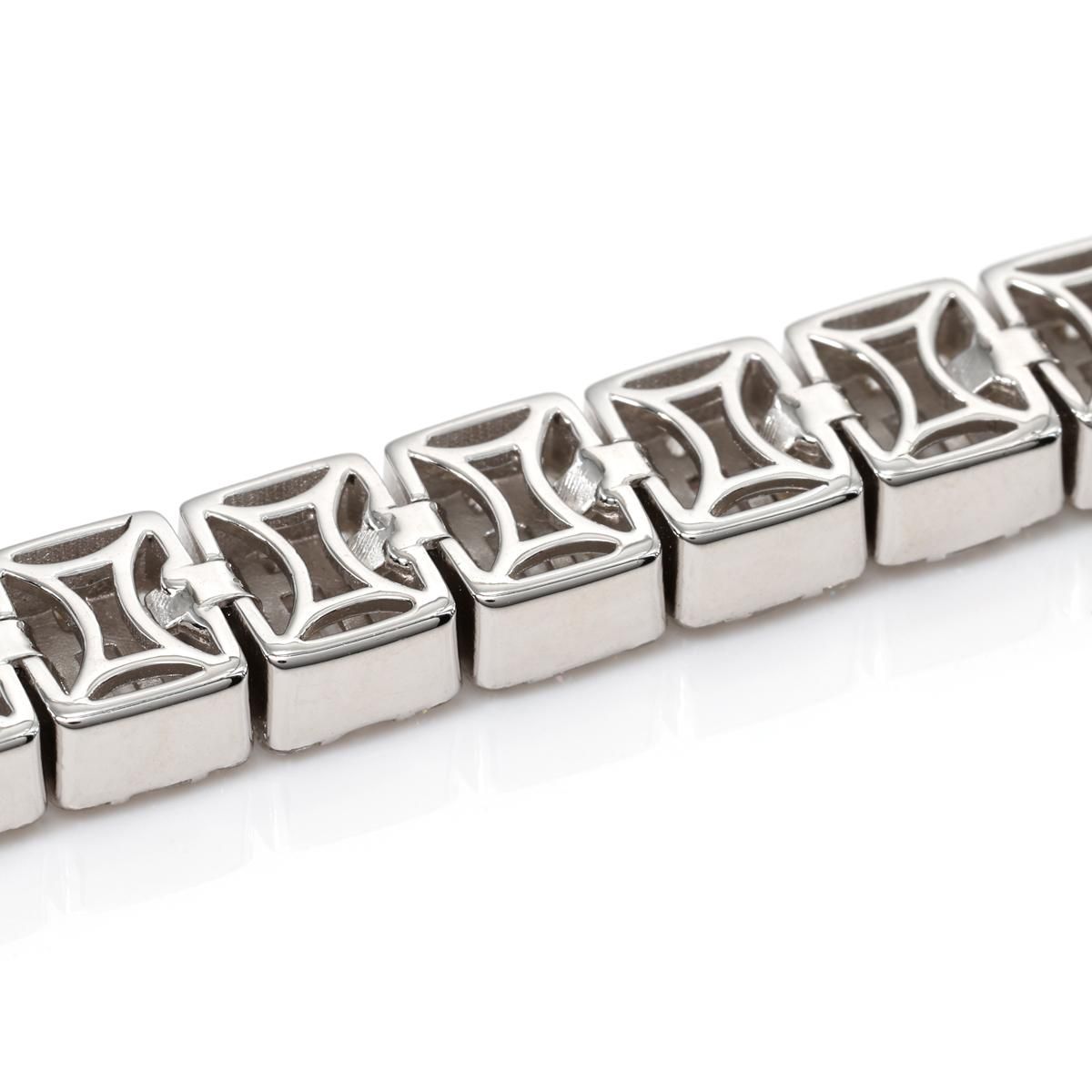 シルバー テニスブレスレット 幅8.7mm 18cm-20cm AHBL-L003