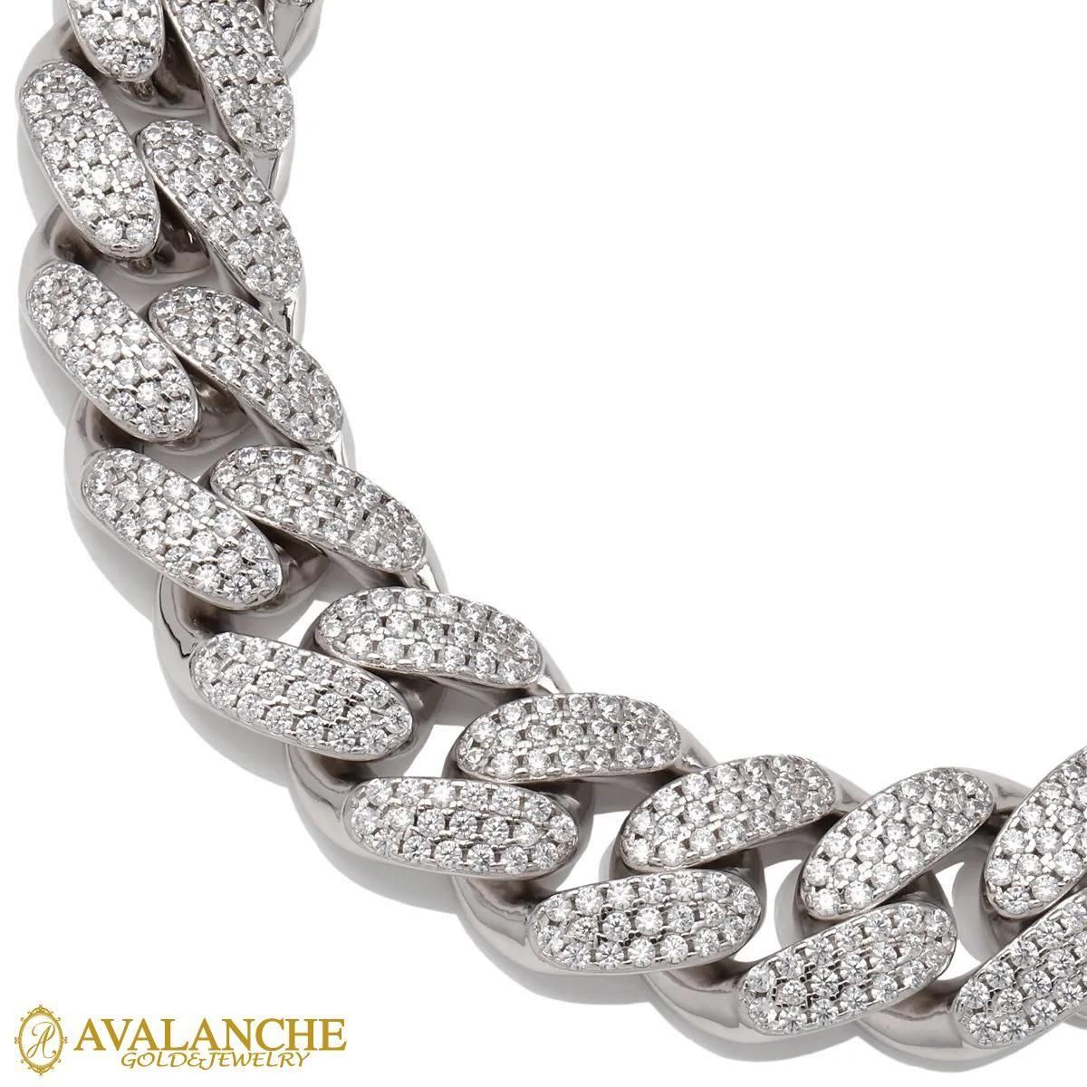 シルバー マイアミネックレス 幅20mm 45cm-55cm MIA-20MPV - AVALANCHE