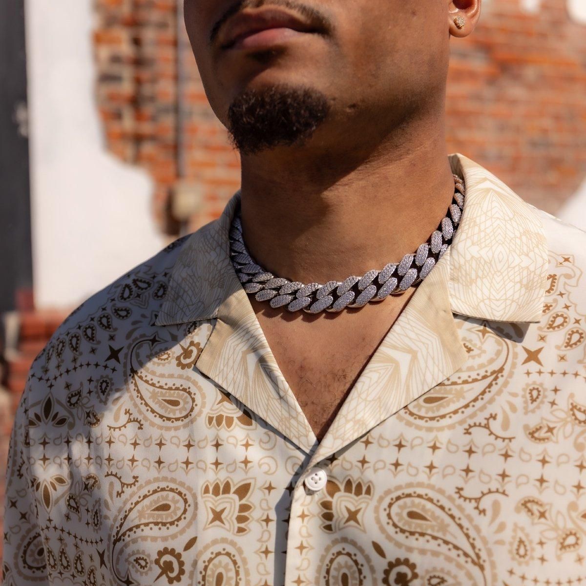 シルバー マイアミネックレス 幅20mm 45cm-55cm MIA-20MPV - AVALANCHE