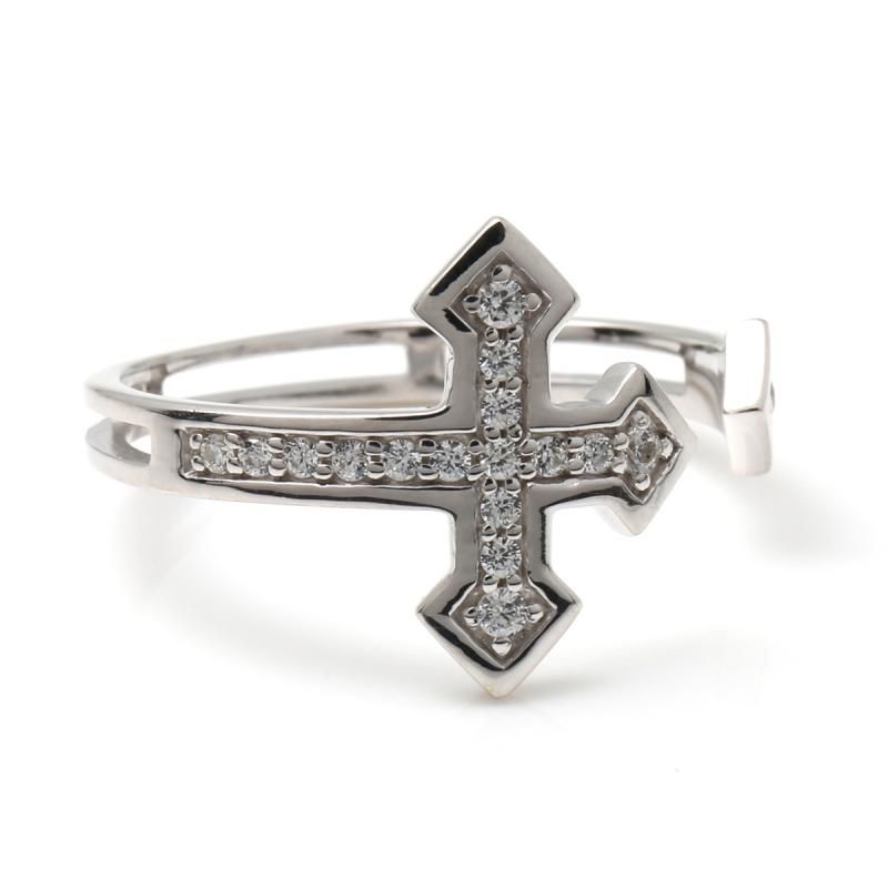 10K ホワイトゴールド リング 11号-21号 1-10206-03 - AVALANCHE