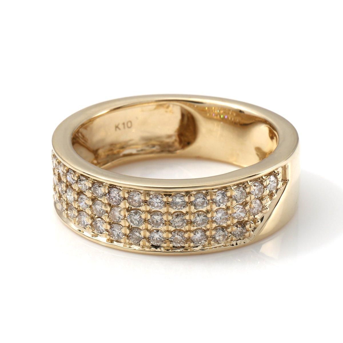 ダイヤモンド 10K イエローゴールド リング 9号-13号 - AVALANCHE