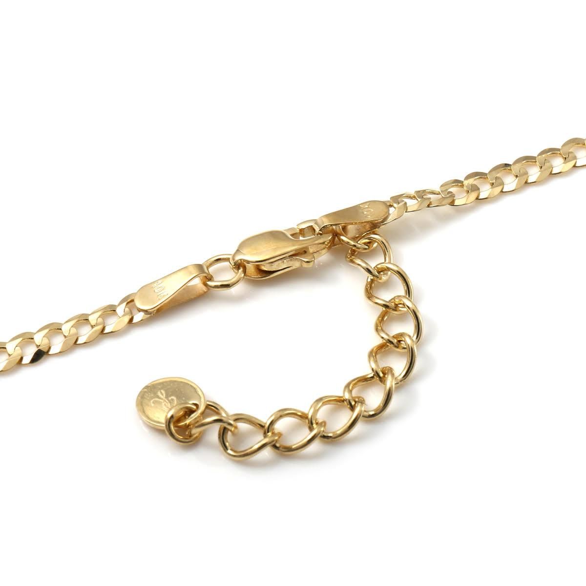 10K イエローゴールド キューバンブレスレット 幅2.8mm 16cm-19cm