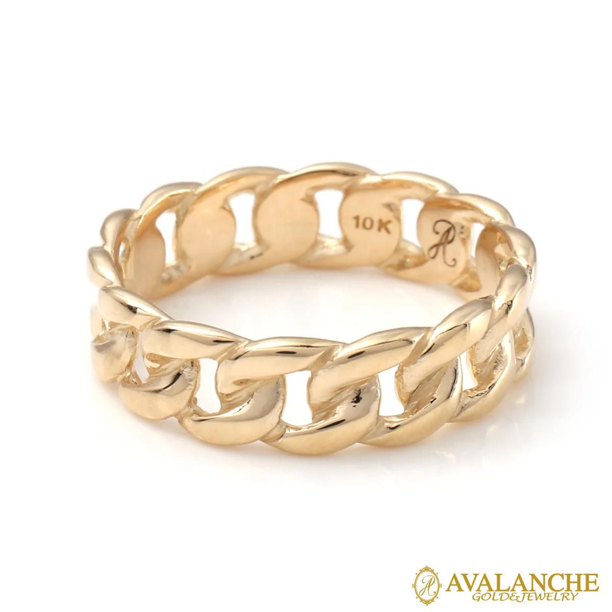 10K イエローゴールド リング 7号-25号 2-3419-01 - AVALANCHE