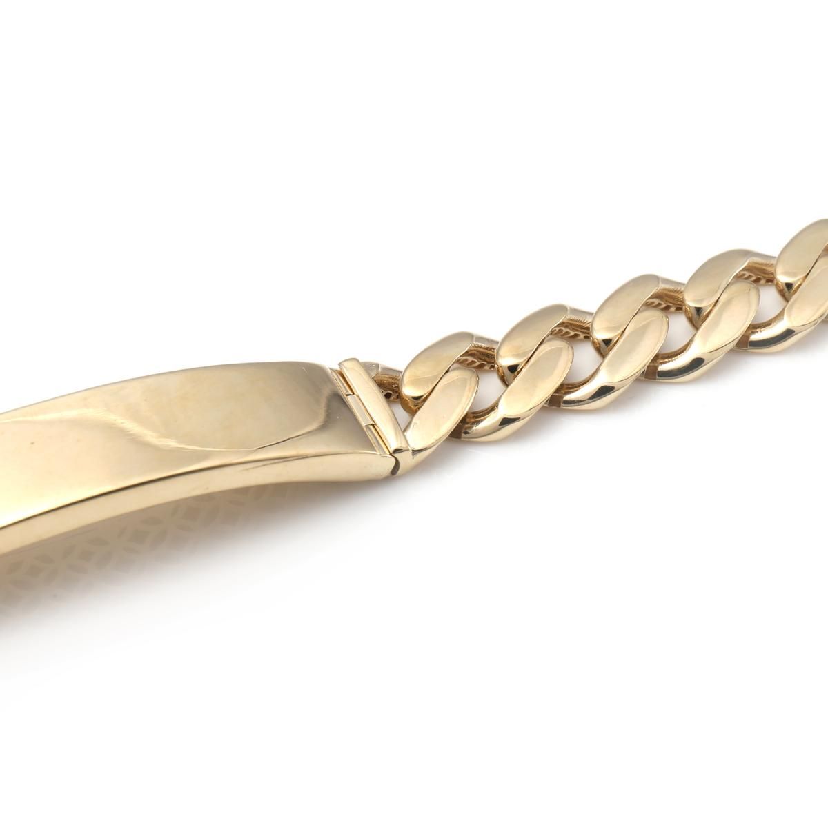 10K イエローゴールド マイアミブレスレット 幅9mm 20cm - AVALANCHE