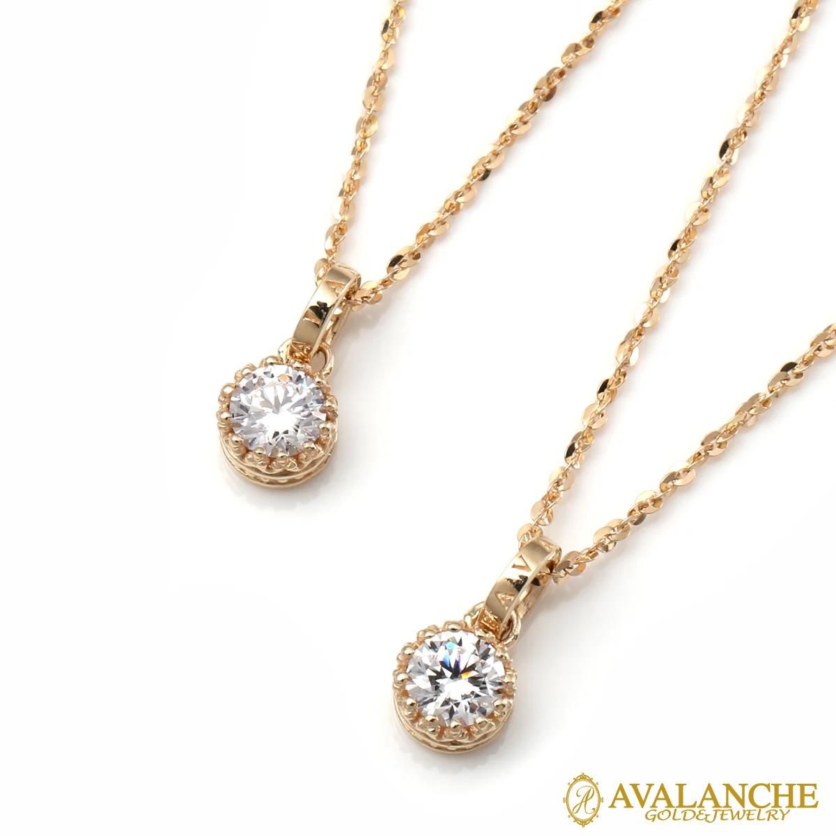 10K イエローゴールド ネックレス&ペンダント 40cm-50cm 3-14131-01