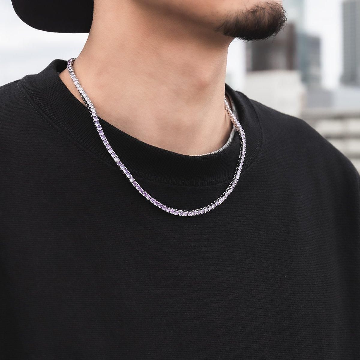 シルバー テニスネックレス 幅3.5mm 40cm-45cm - AVALANCHE OFFICIAL STORE