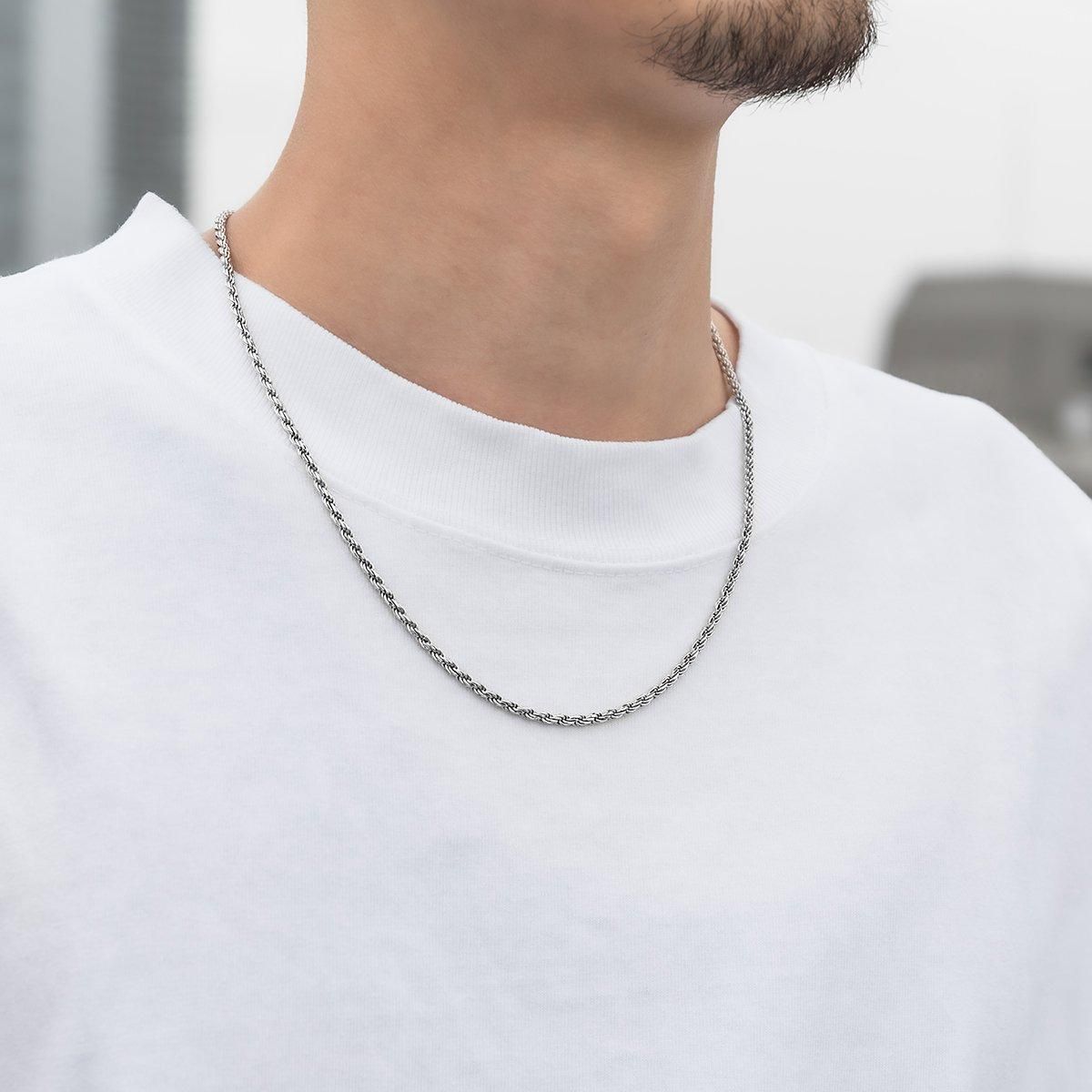 シルバー ロープネックレス 幅2.8mm 45cm-70cm 060HCMD - AVALANCHE