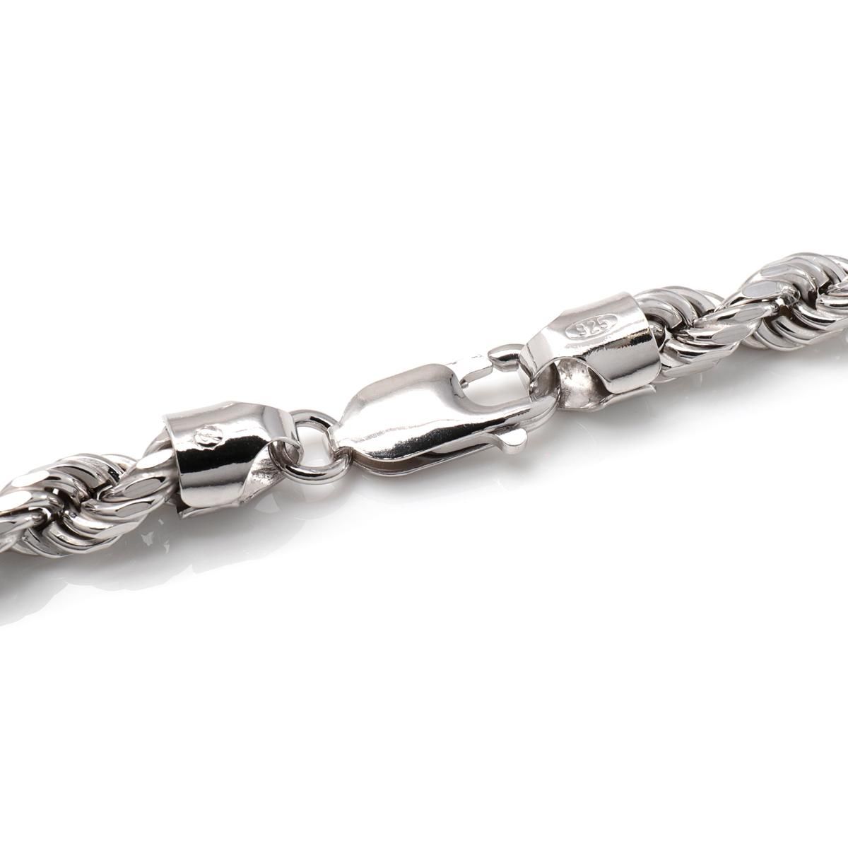 シルバー ロープネックレス 幅5mm 50cm-60cm V-100HCMD - AVALANCHE