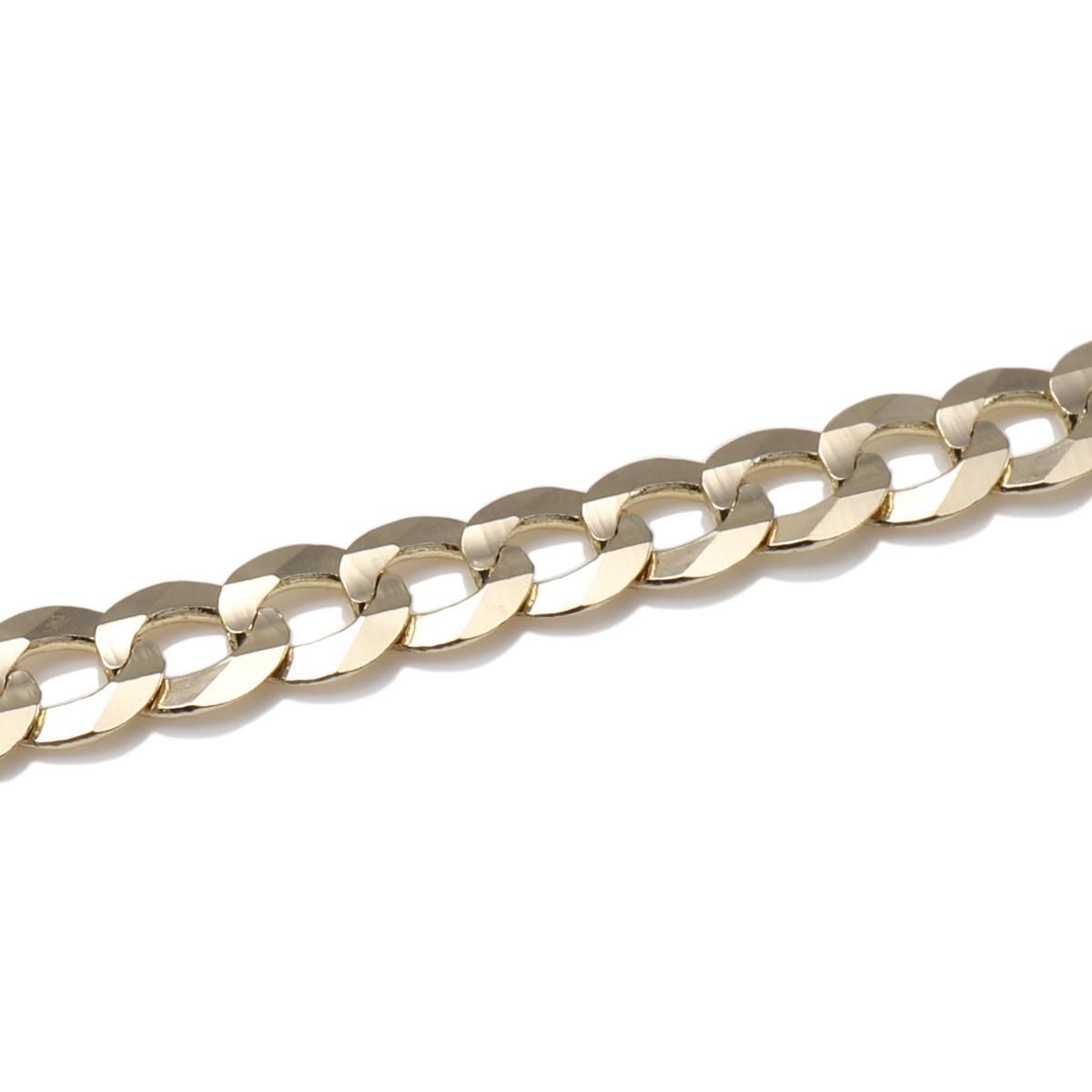 10K イエローゴールド キューバンブレスレット 幅3.5mm 19cm KKP5359