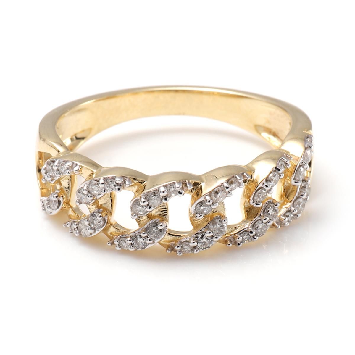 ダイヤモンド 10K イエローゴールド リング 14号 - AVALANCHE OFFICIAL