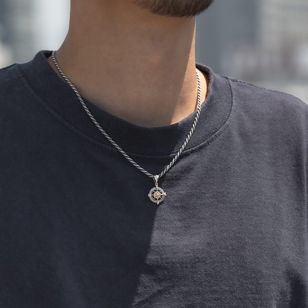 コンビネーション ジュエリー ペンダント いぶし加工 3-15489-01OX