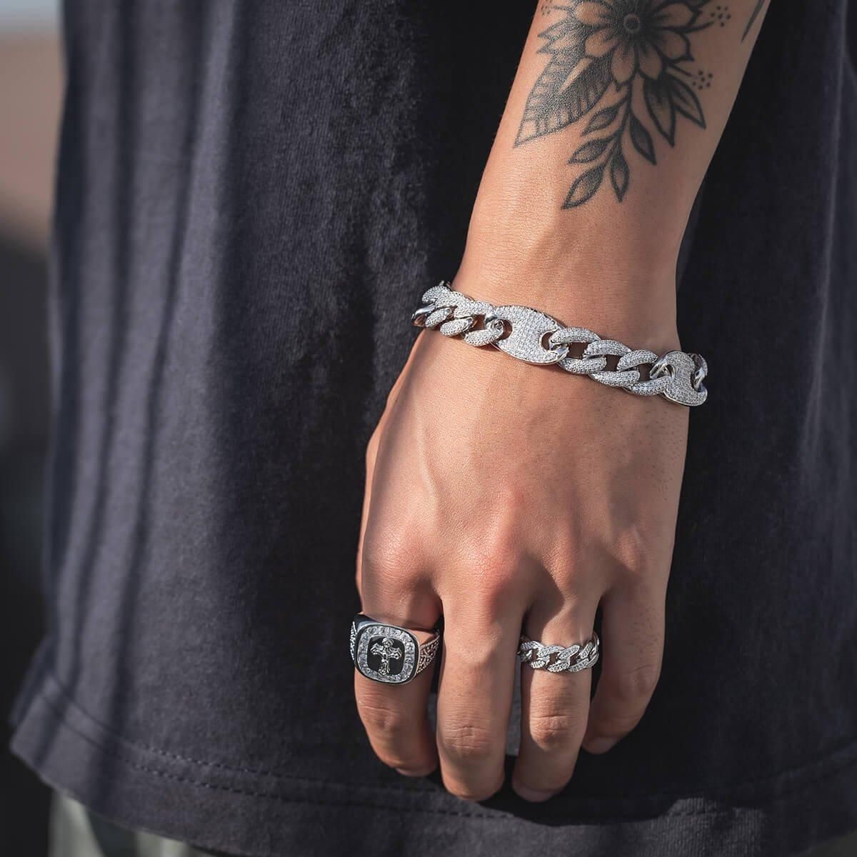 シルバー マイアミブレスレット 幅13.5mm 20cm - AVALANCHE OFFICIAL STORE