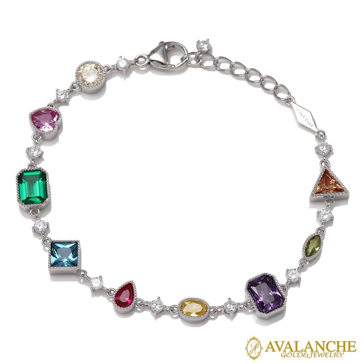 シルバー ブレスレット 幅9.8mm 18cm-21cm AHB-0102 - AVALANCHE