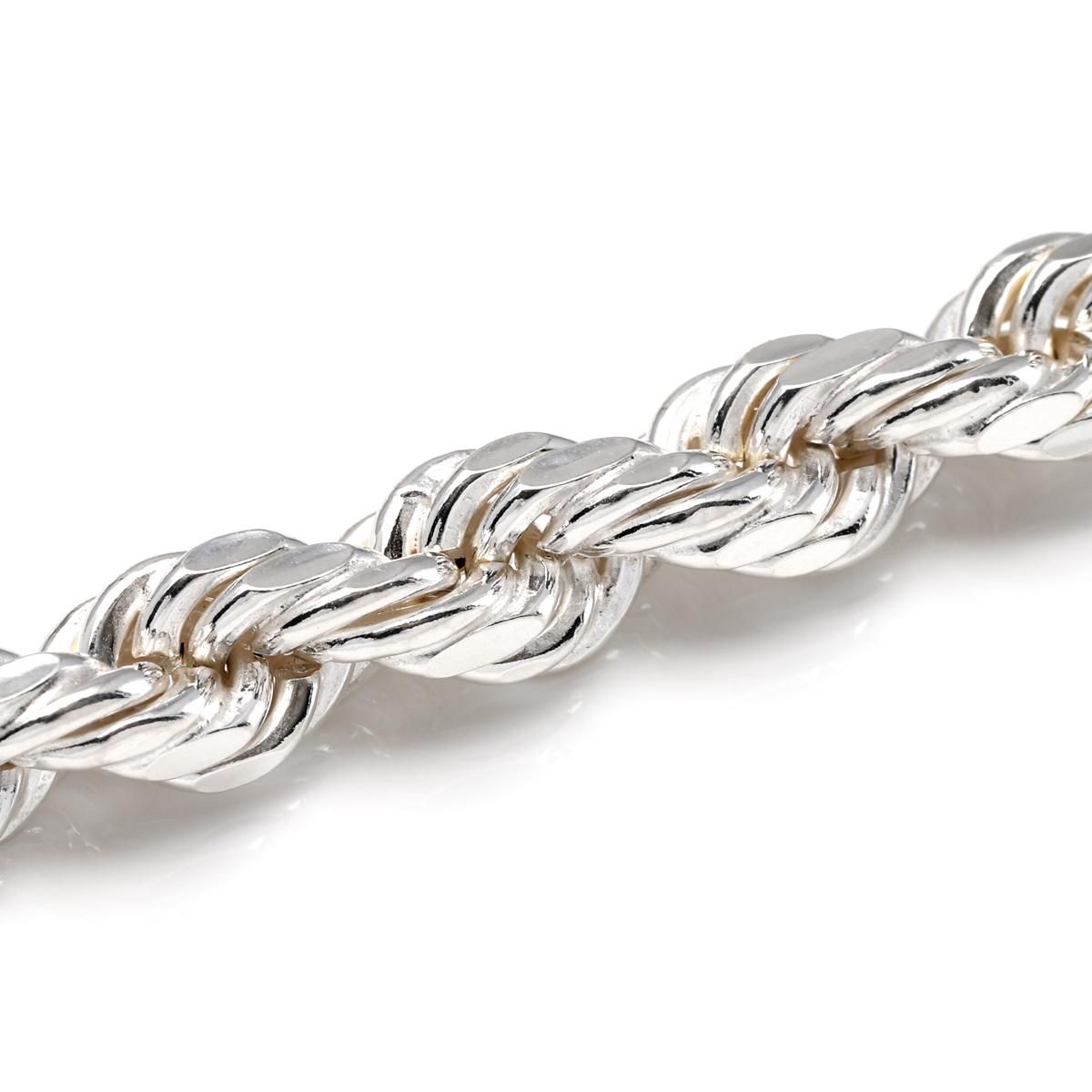 シルバー ロープネックレス 幅8mm 56cm-61cm ACHHW125 - AVALANCHE