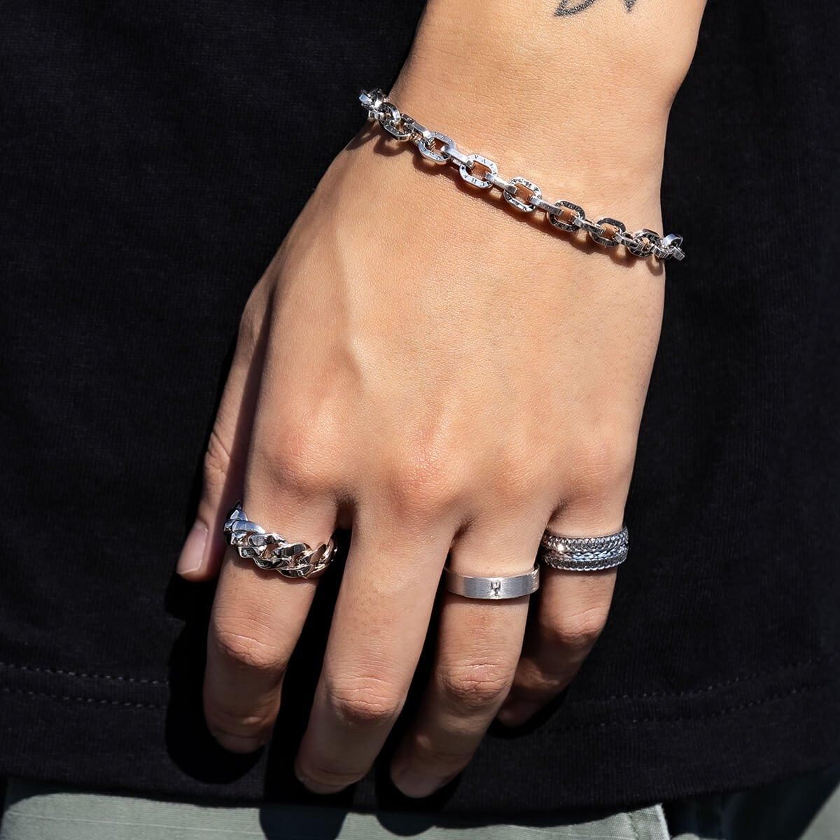 アヴァランチシグネチャー フラットアンカー シルバー ブレスレット 幅