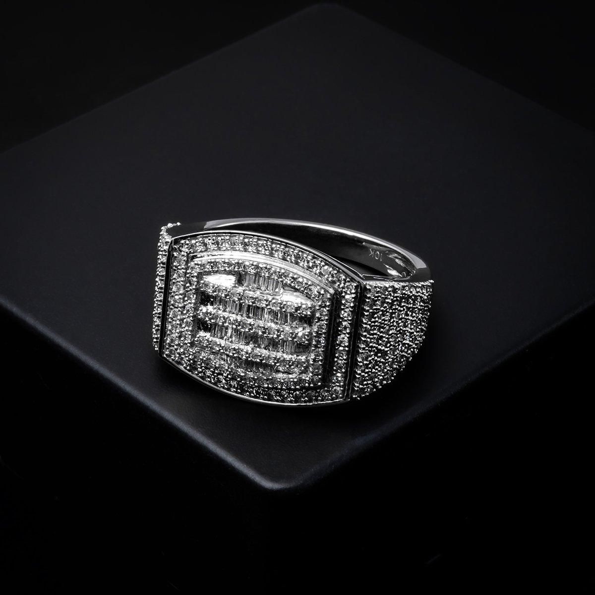 ダイヤモンド 10K ホワイトゴールド リング 21号 - AVALANCHE OFFICIAL