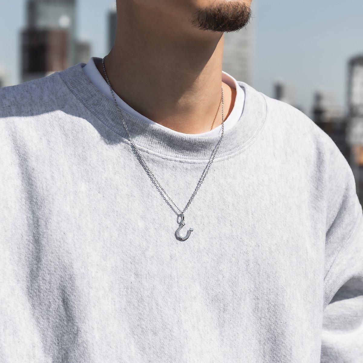 10K ホワイトゴールド ネックレス&ペンダント 45cm-50cm Mサイズ 3