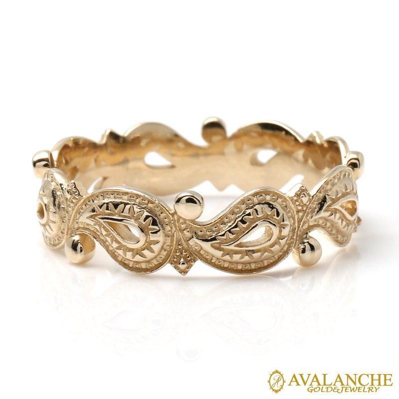 10K イエローゴールド リング 9号-25号 - AVALANCHE OFFICIAL STORE