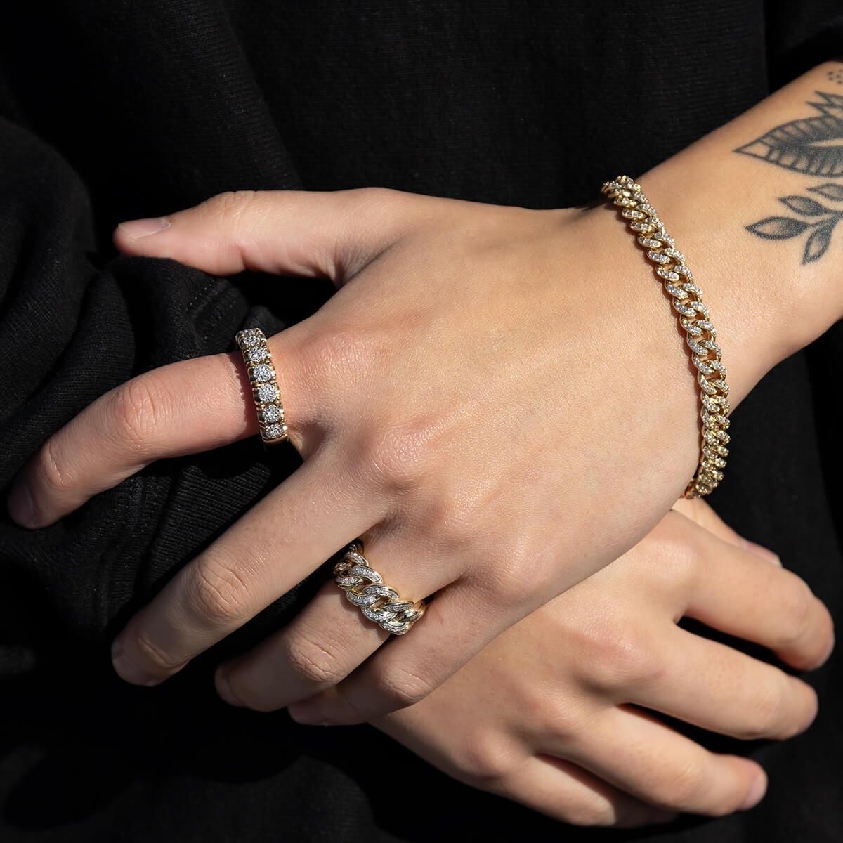 ダイヤモンド 10K イエローゴールド リング 22号 RM0035 - AVALANCHE