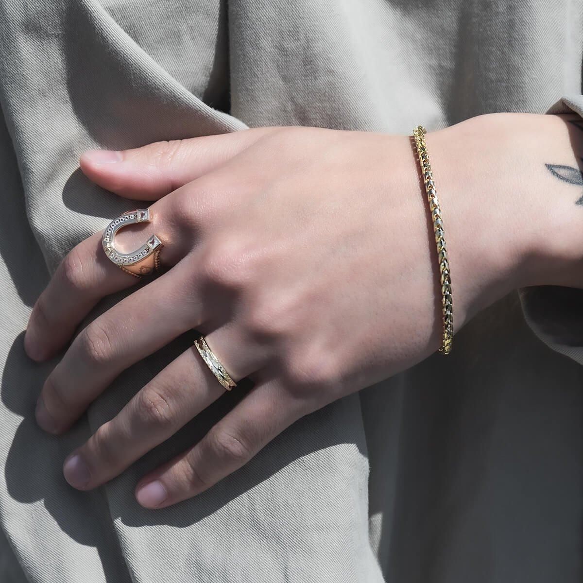 10K イエローゴールド リング 5号-21号 DH039-35 - AVALANCHE OFFICIAL