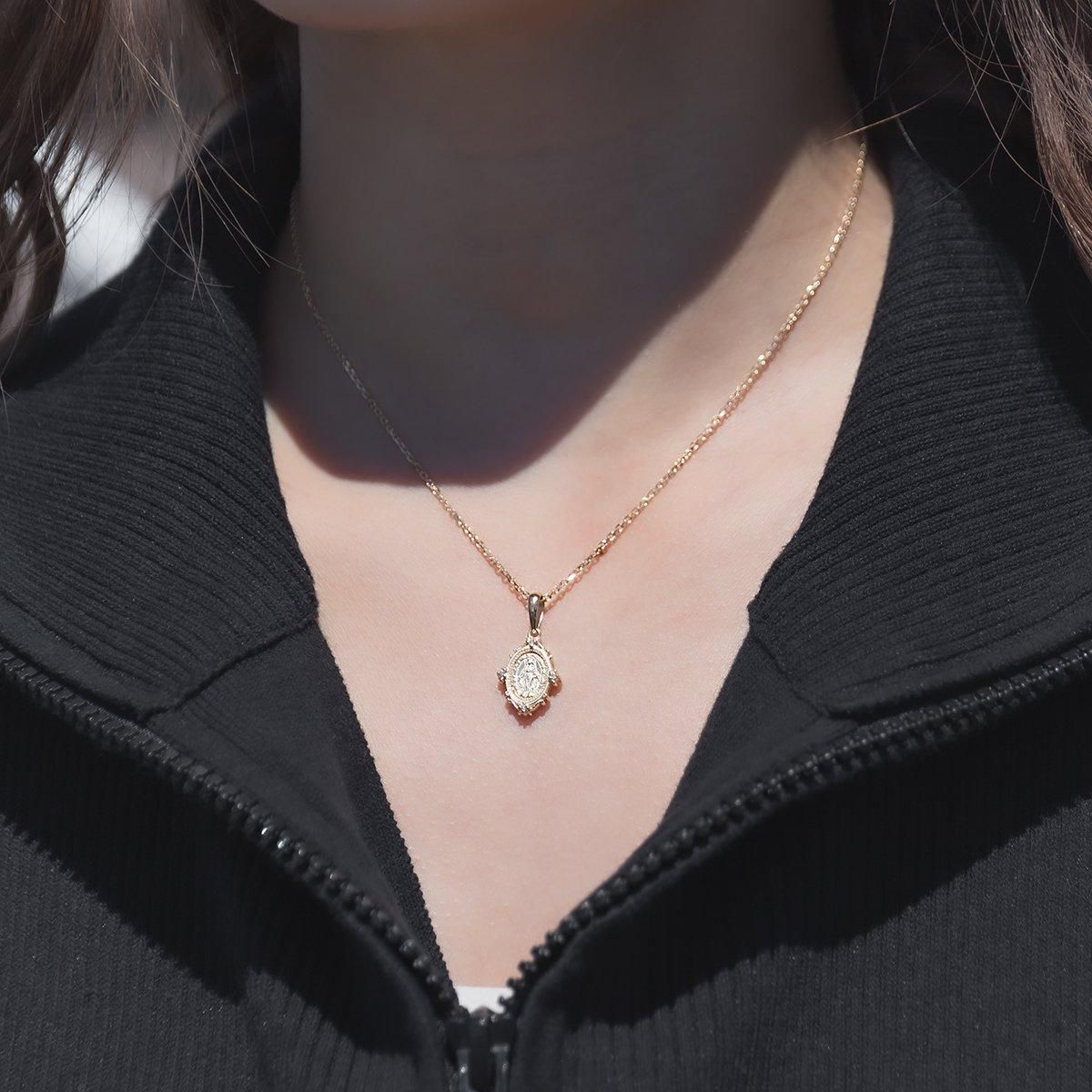 10K イエローゴールド ネックレス&ペンダント 40cm-45cm Sサイズ 3