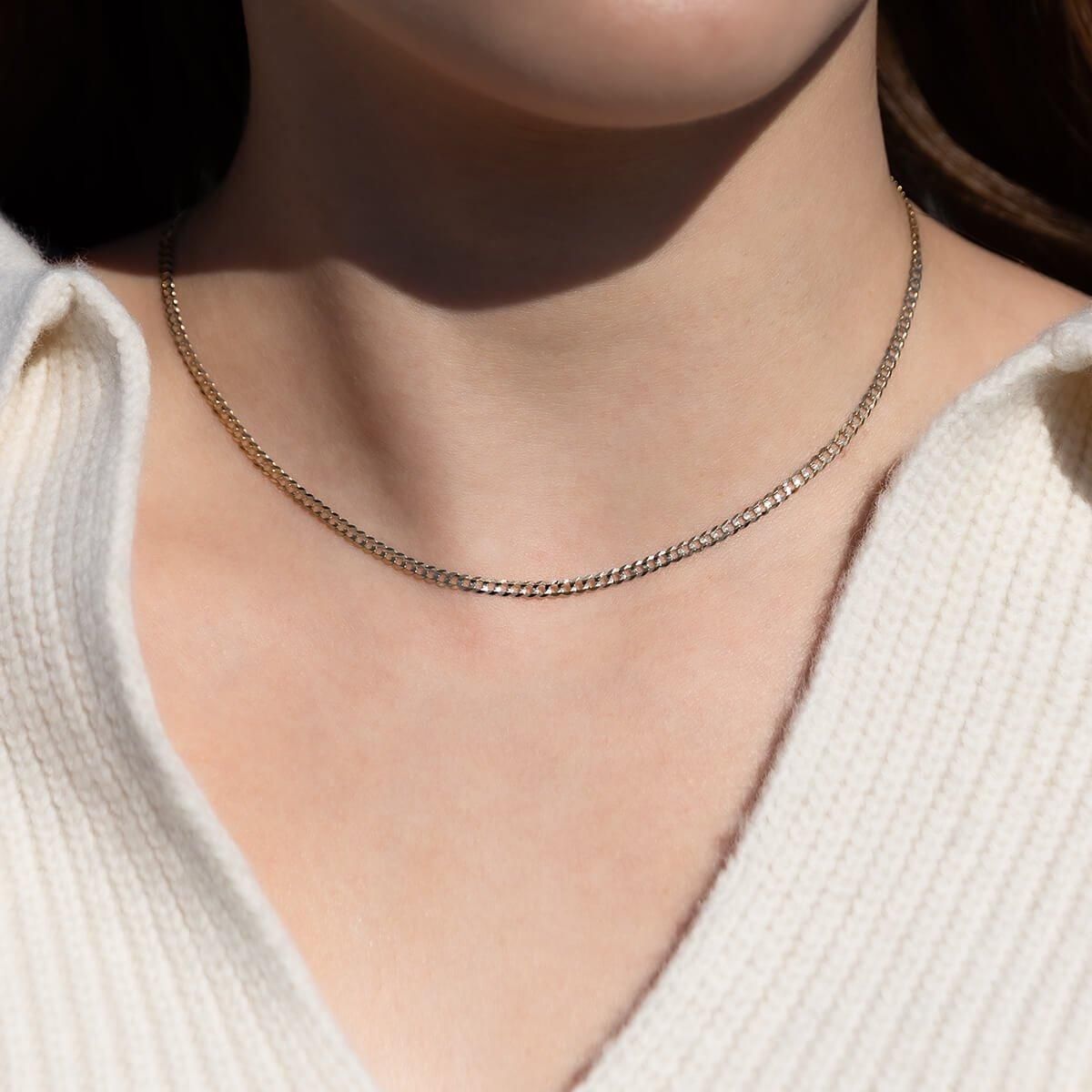 10K イエローゴールド キューバンネックレス 幅2.8mm 40cm-60cm