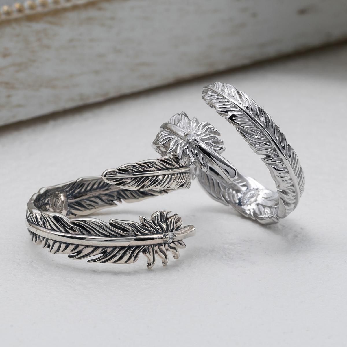 ダイヤモンド シルバー フェザーリング 1-9862-02S/L - AVALANCHE