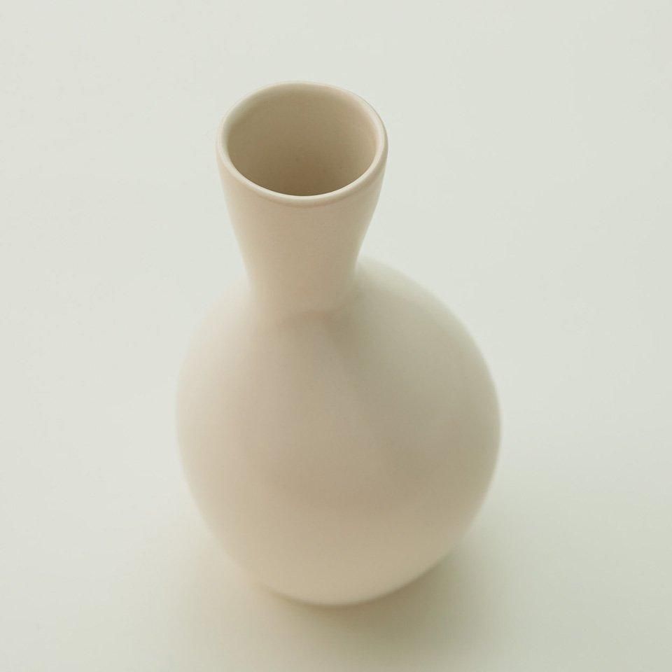 山田光・白磁艶消し徳利&杯セット｜低座の椅子と暮らしの道具店