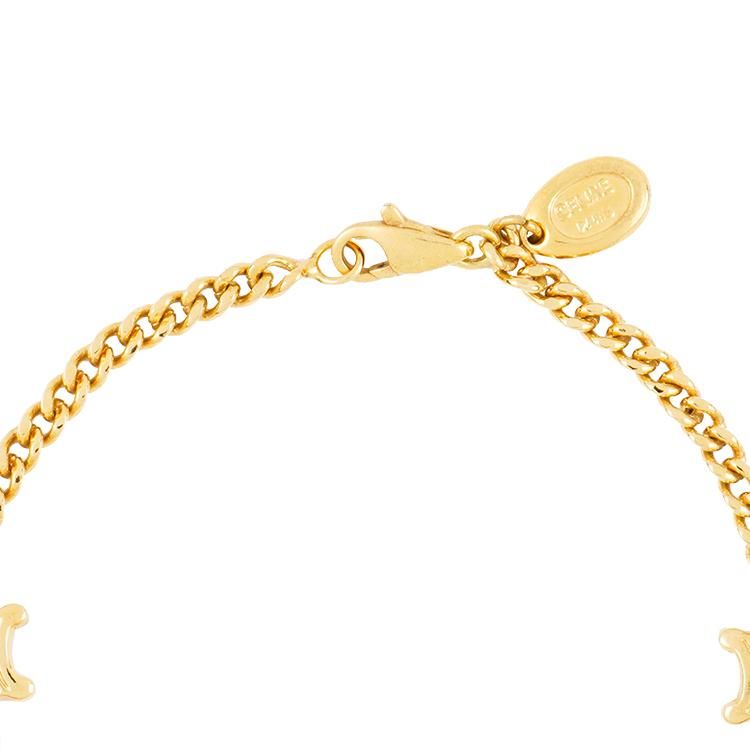 マカダムプレートブレスレット ゴールド ヴィンテージ|セリーヌ CELINE