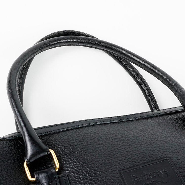 ロゴ刻印ミニボストンバッグ ブラック ヴィンテージ|バーバリー