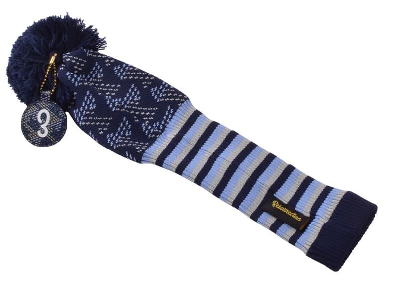 ニットヘッドカバー (Fw) ネイビー | Resurrection レザレクション